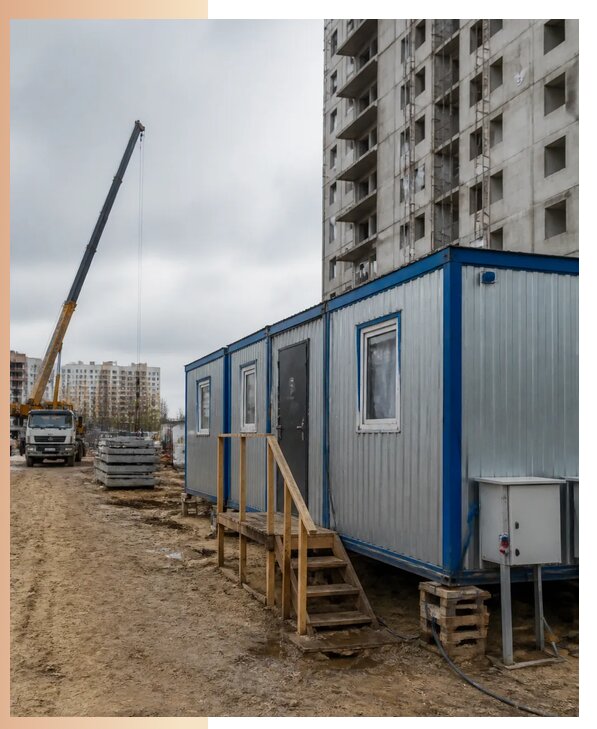 Аренда строительных вагончиков для рабочих в Белореченске